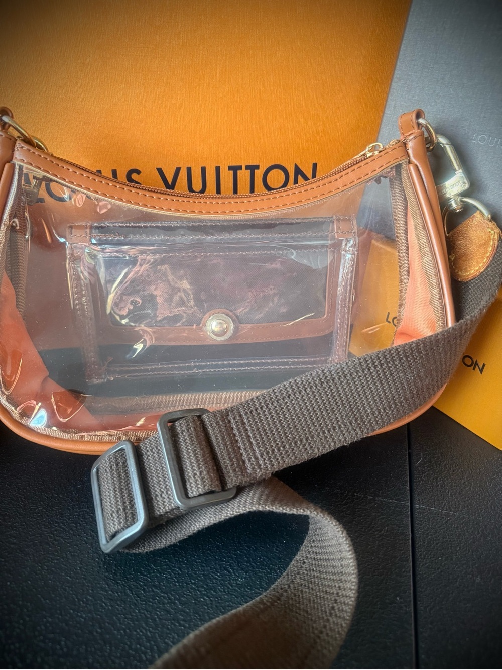 Authentic Louis Vuitton GUC Guitar Strap w/ Custom Monogram Stadium Bag - Picture 5 of 16